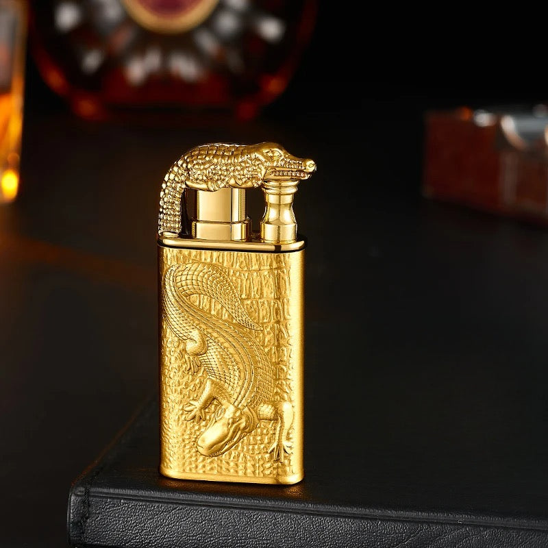 Golden crocodile lighter