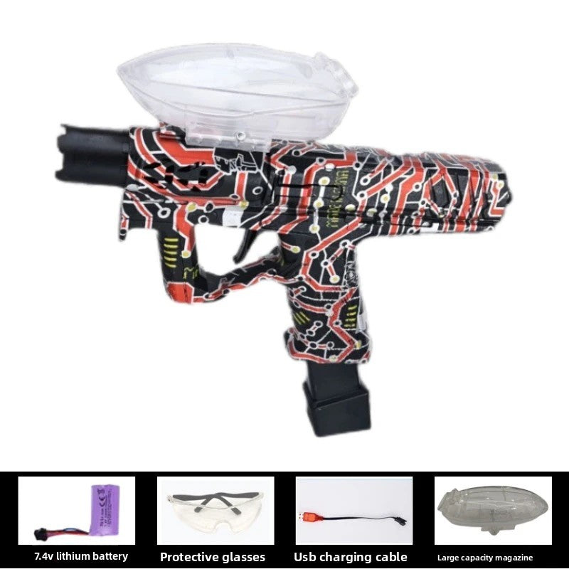 graffiti red gel gun