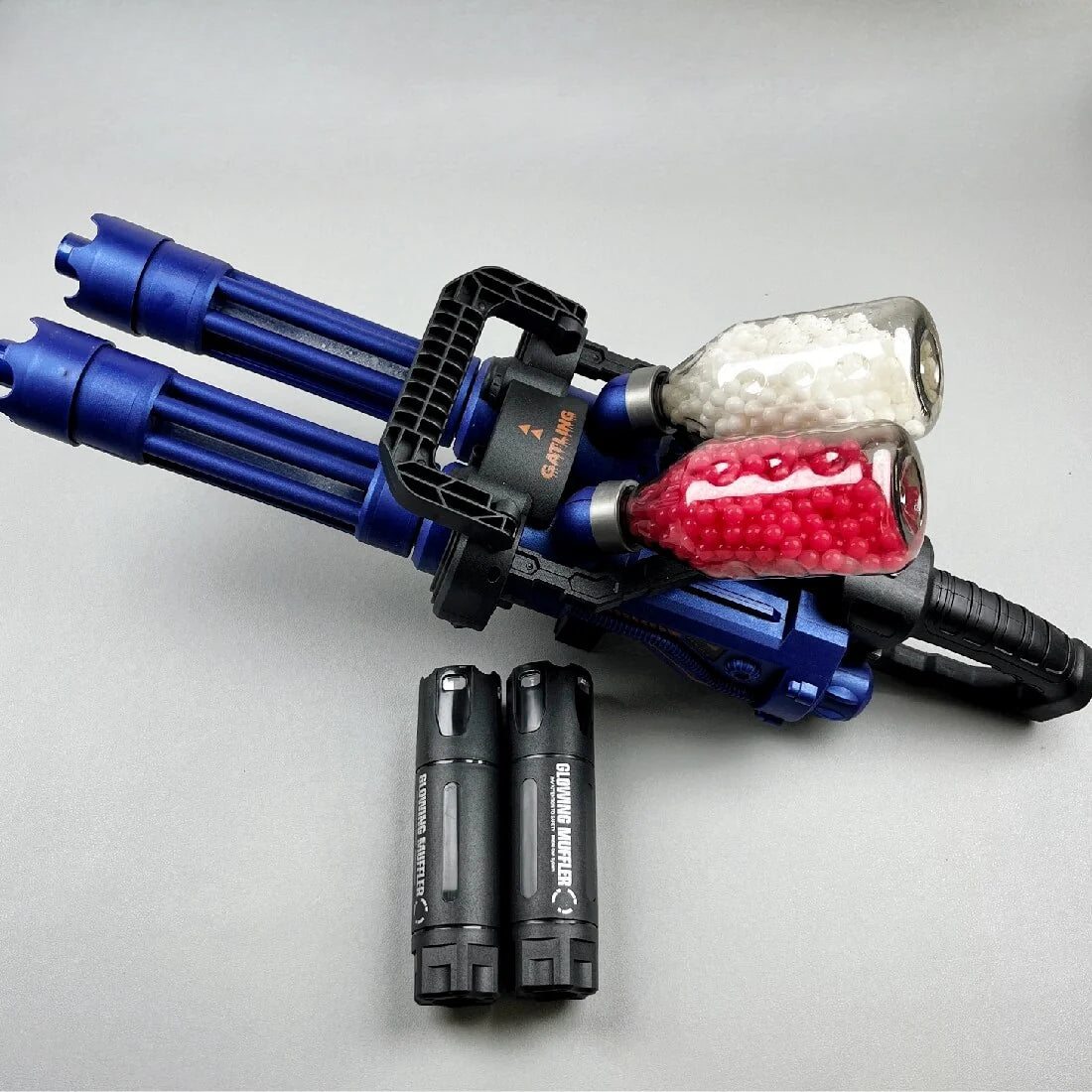 Double-barreled gel blaster