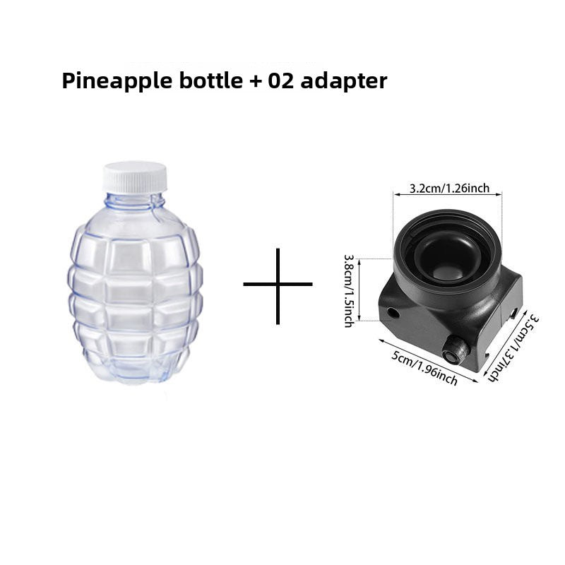 pineapple bottle + 02 adapter