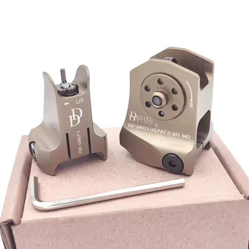 Sand-colored metal mechanical sights