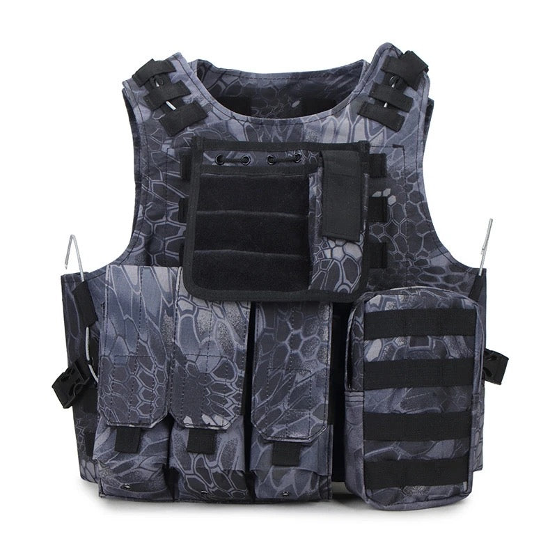 Python pattern black vest