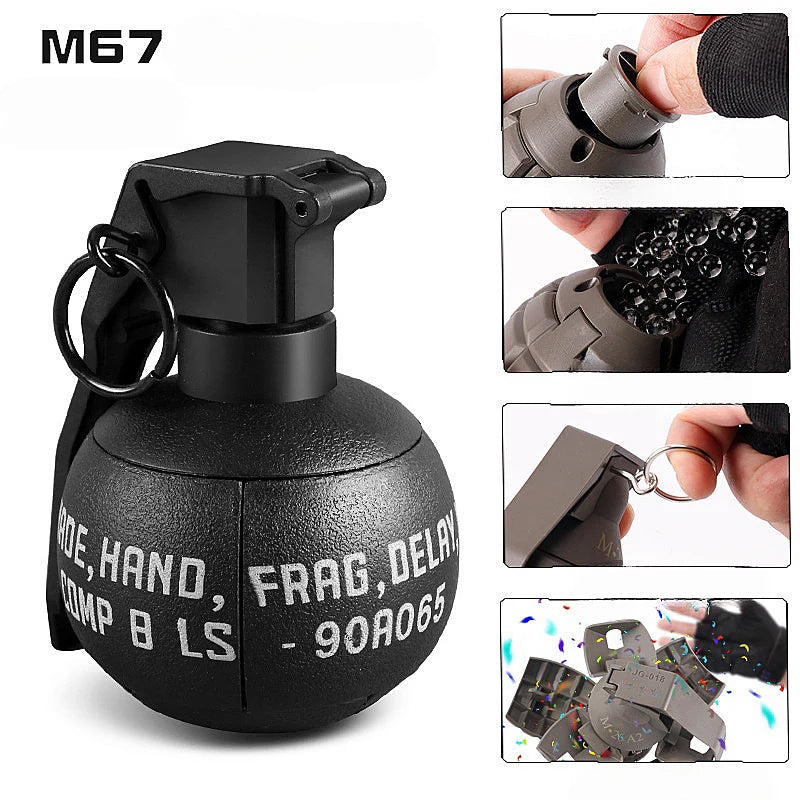M67 black grenade gel blaster