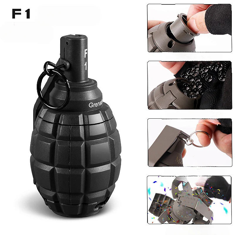 F1 black grenade gel blaster