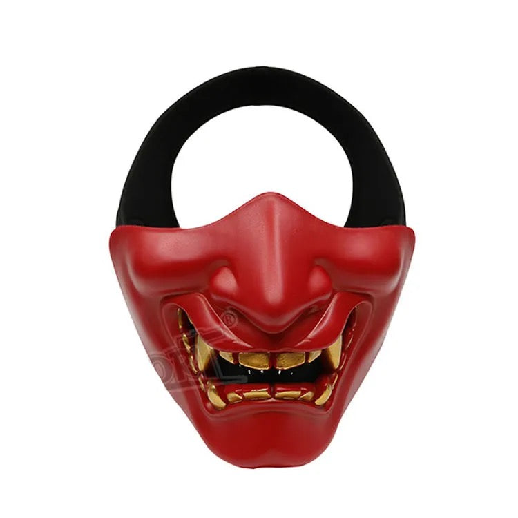 red-fan-face-mask