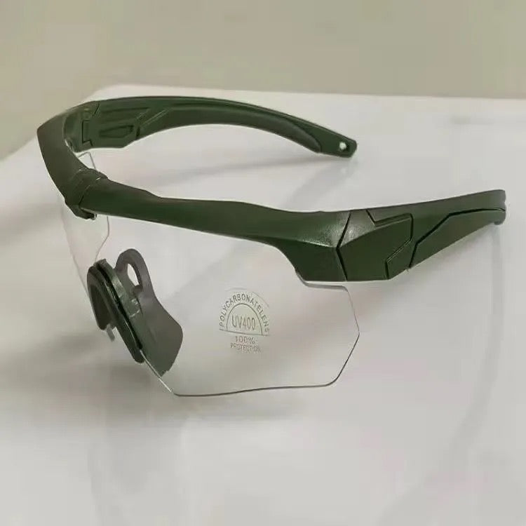 green-frame-transparent-lens-tactical-goggles