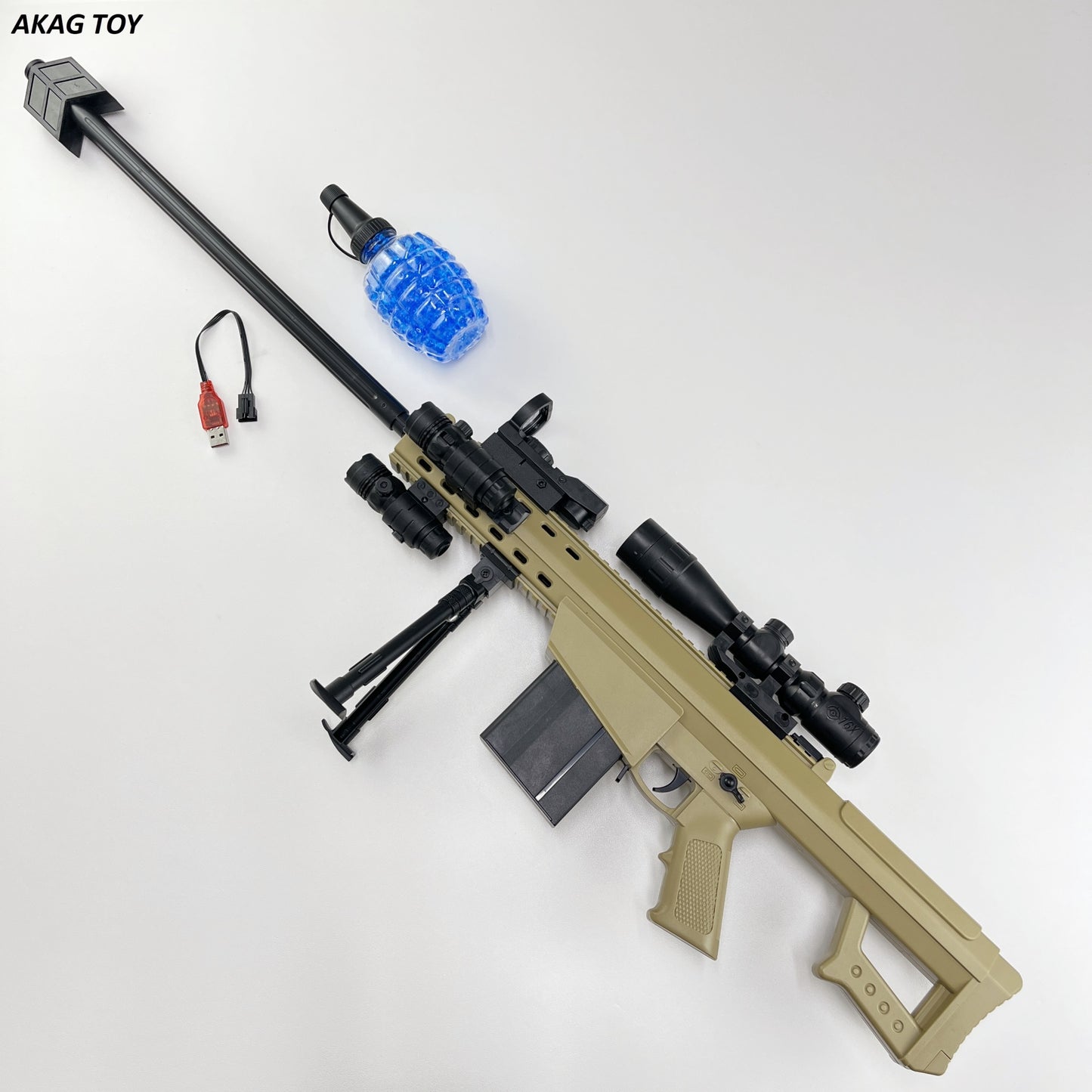 Tan sniper rifle