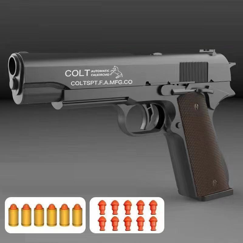 M1911 black soft bullet gun