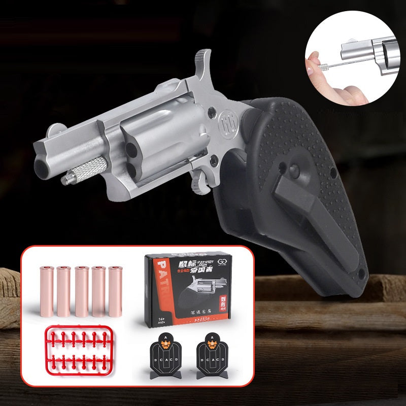 Black folding gun