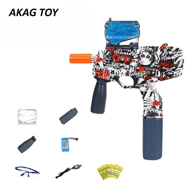 MP9 Electric Red Gel Blaster