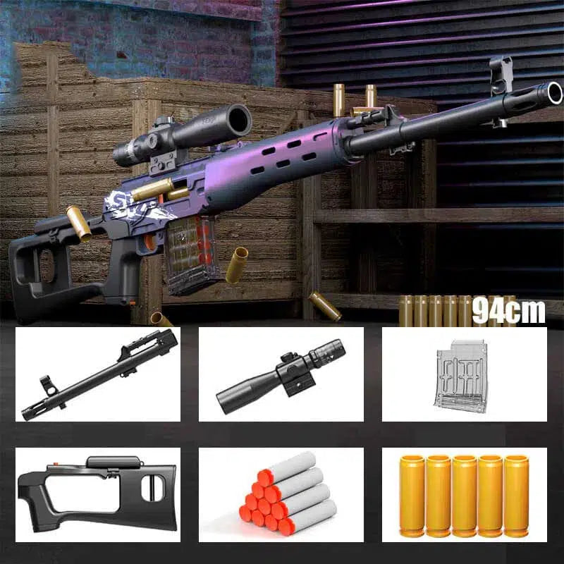 SVD purple soft bullet gun