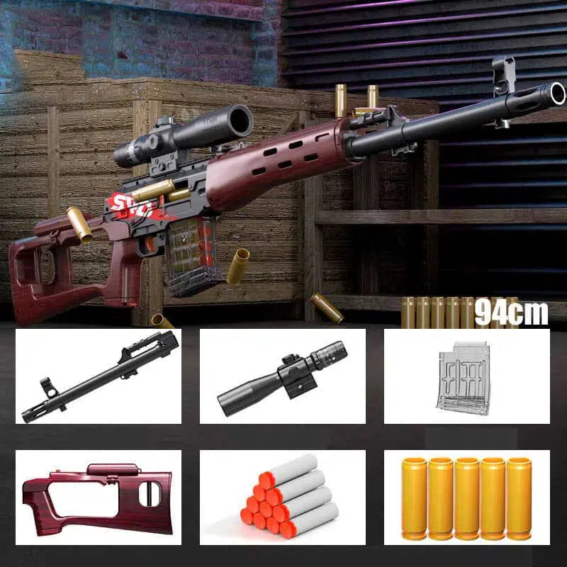 SVD brown soft bullet gun