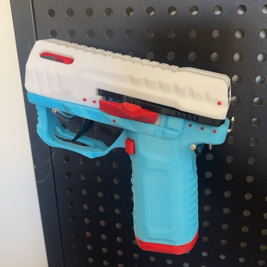 3D printed toy gun blue