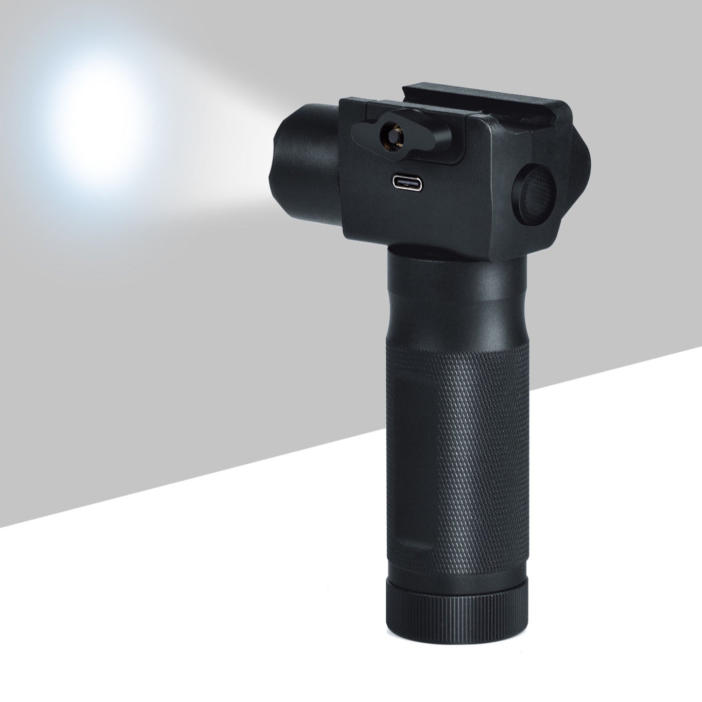 Multi-function flashlight grip