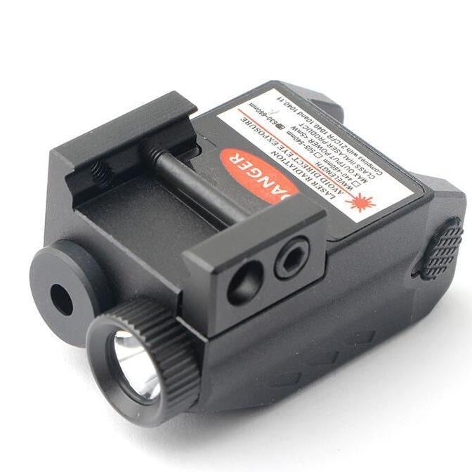 Metal flashlight laser sight