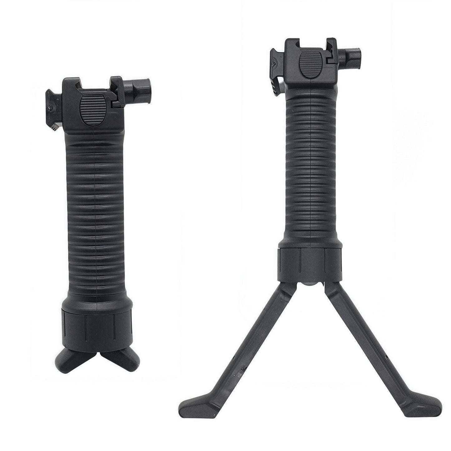 Telescopic bipod front grip