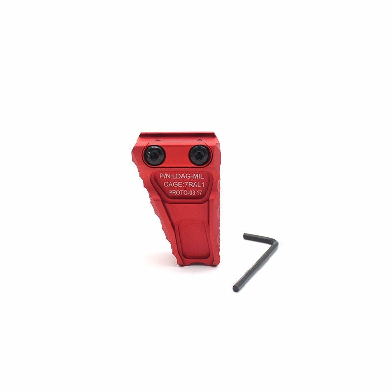 Red metal hand stopper