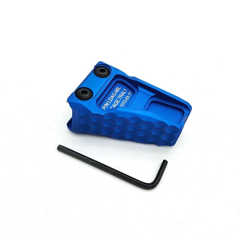 Blue metal hand stopper