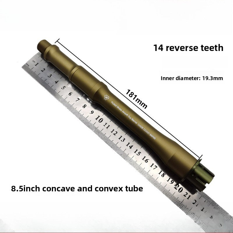 8.5 inch sand color grooved tube