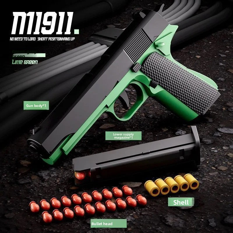 M1911 green soft bullet gun