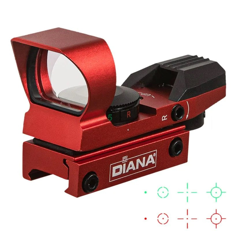 Red holographic red and green dot sight