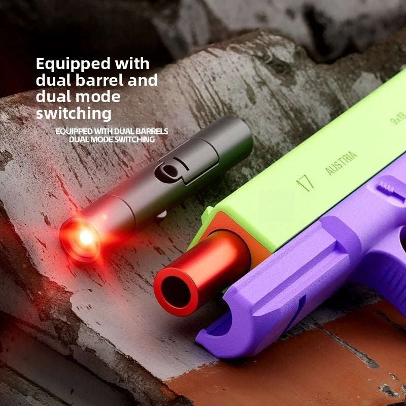 Equipped with double barrels