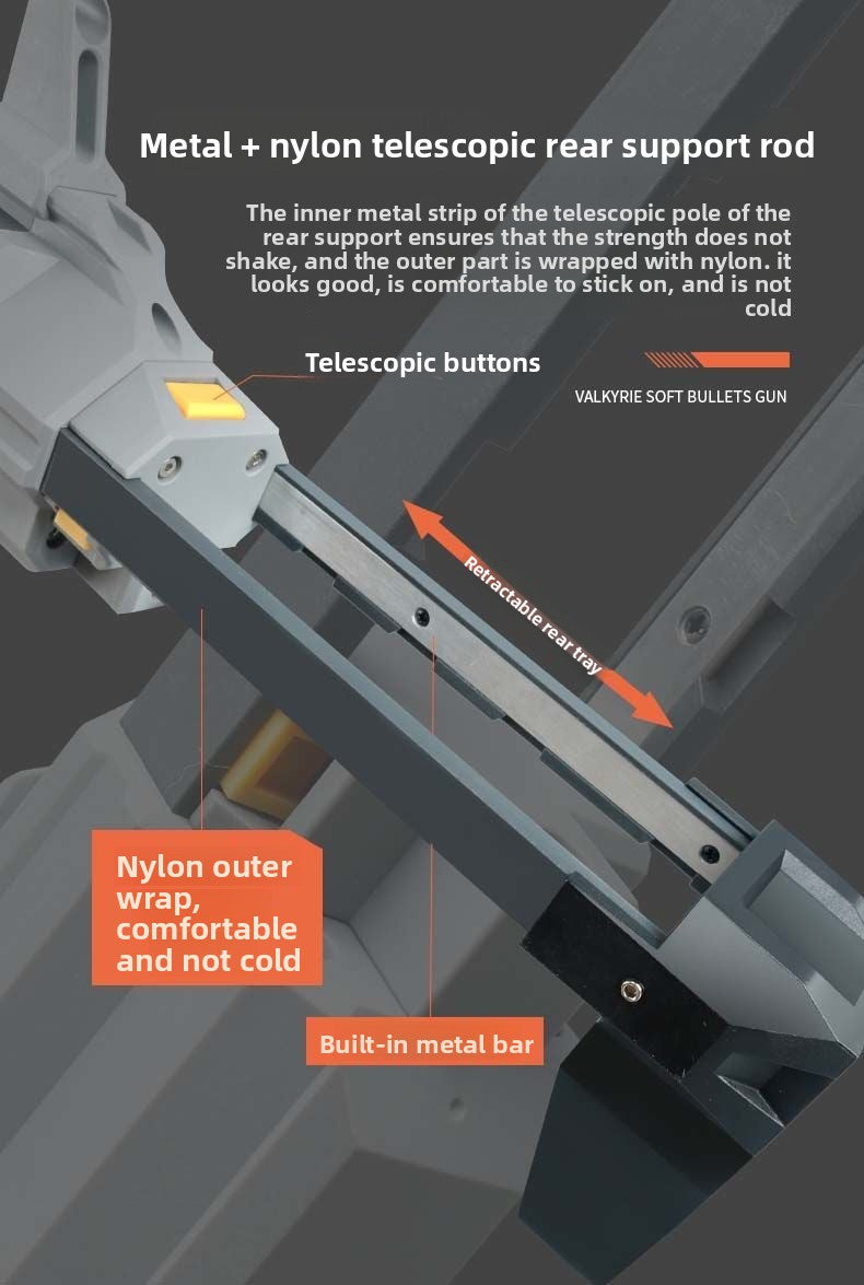 Metal Nylon Telescopic Rear Support Rod