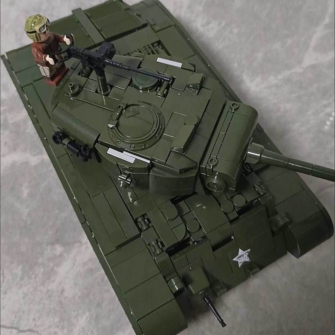 WWII American M26 Pershing Heavy Tank Building Block Model