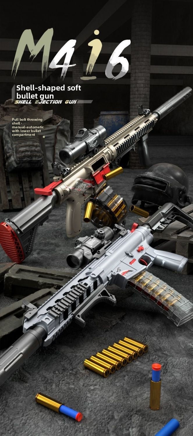 M416 shell ejection soft bullet gun