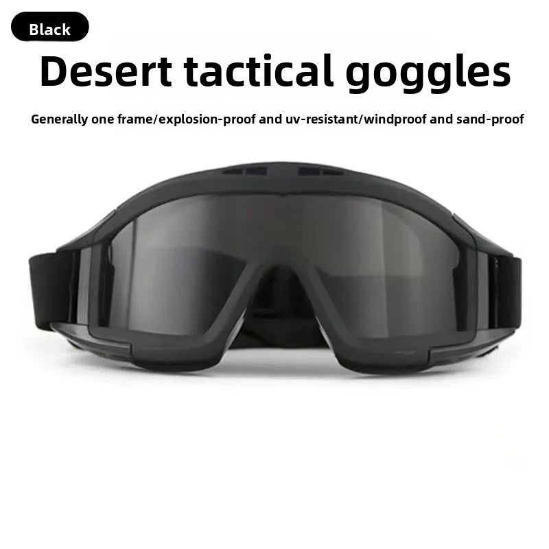 Black goggles
