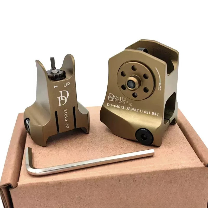 Brown metal mechanical sights