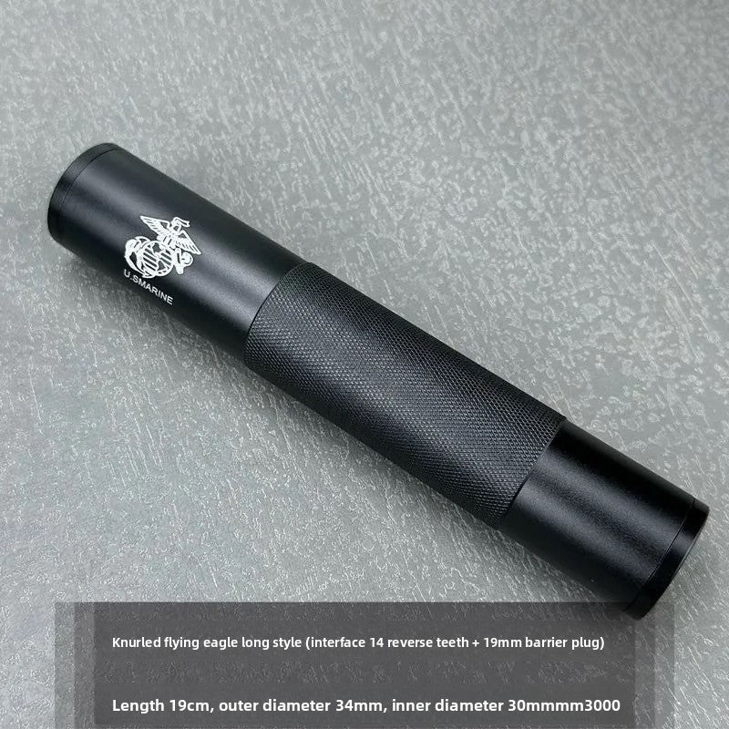 knurled-eagle-19cm-metal-silencer
