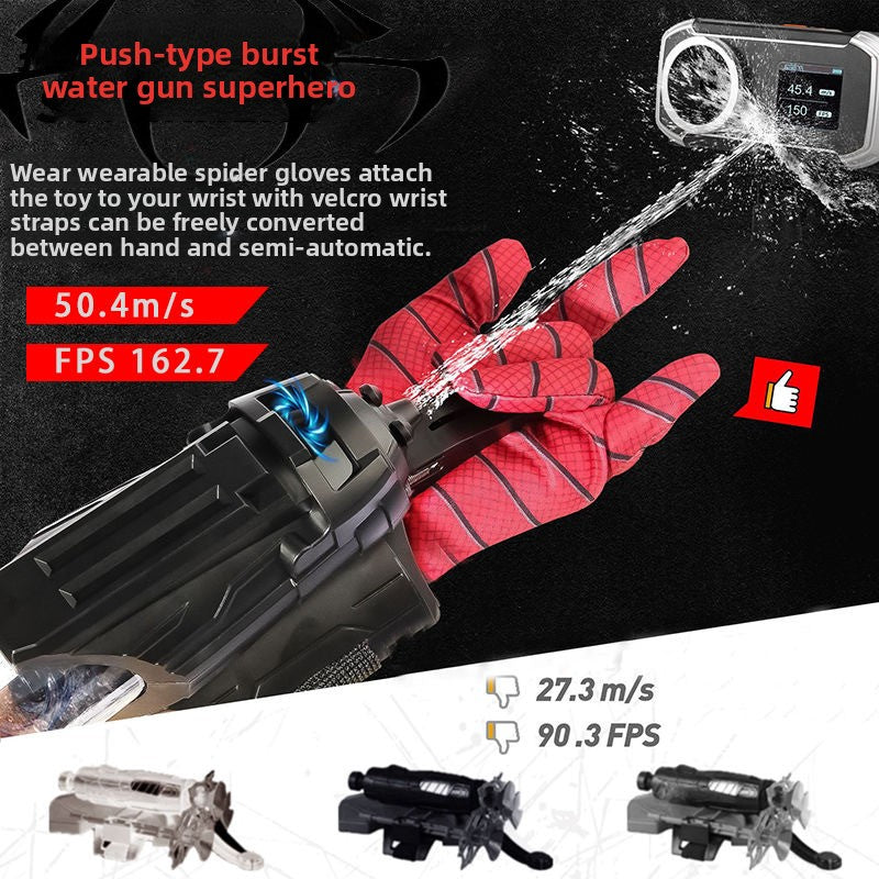 Press-type continuous water gun