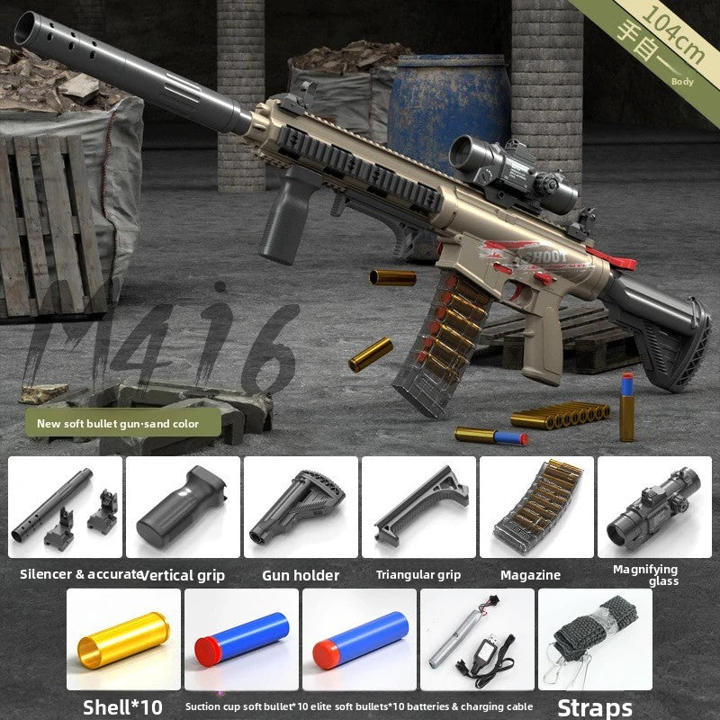 M416 sand color soft bullet gun