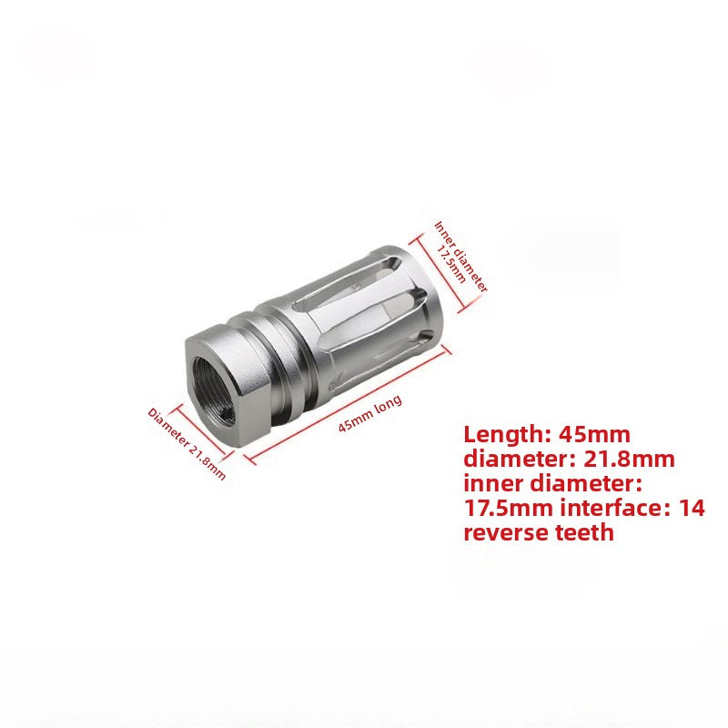 Silver metal flash cap