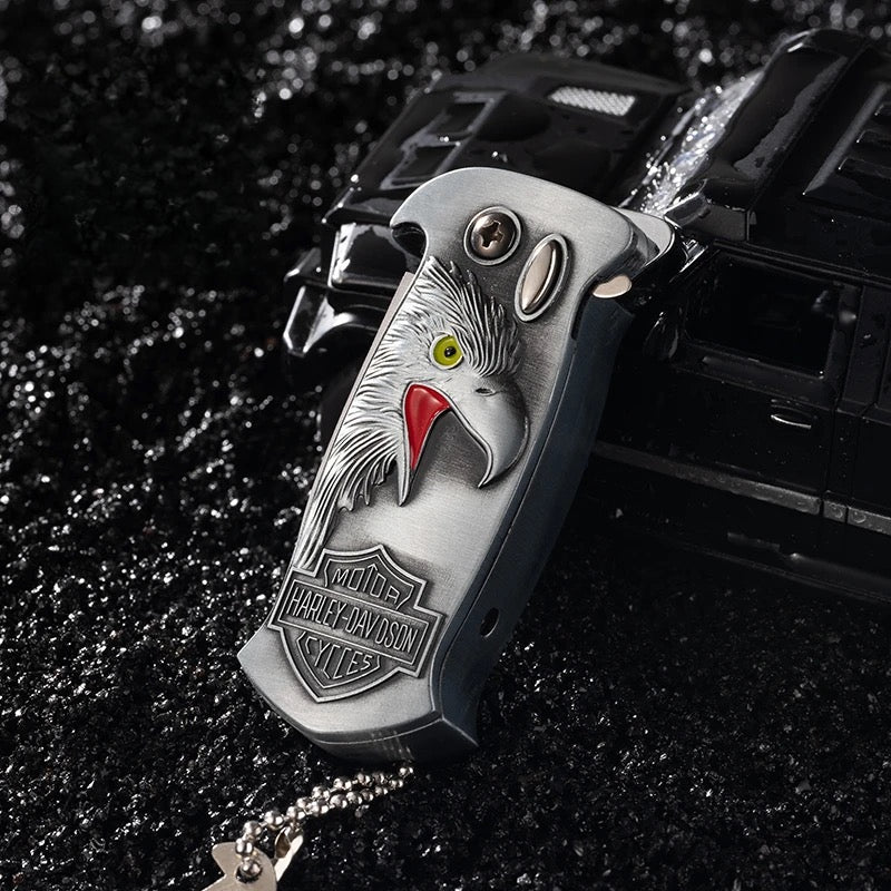 Silver eagle head lighter