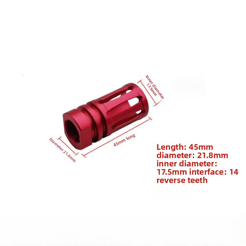 Red metal flash cap