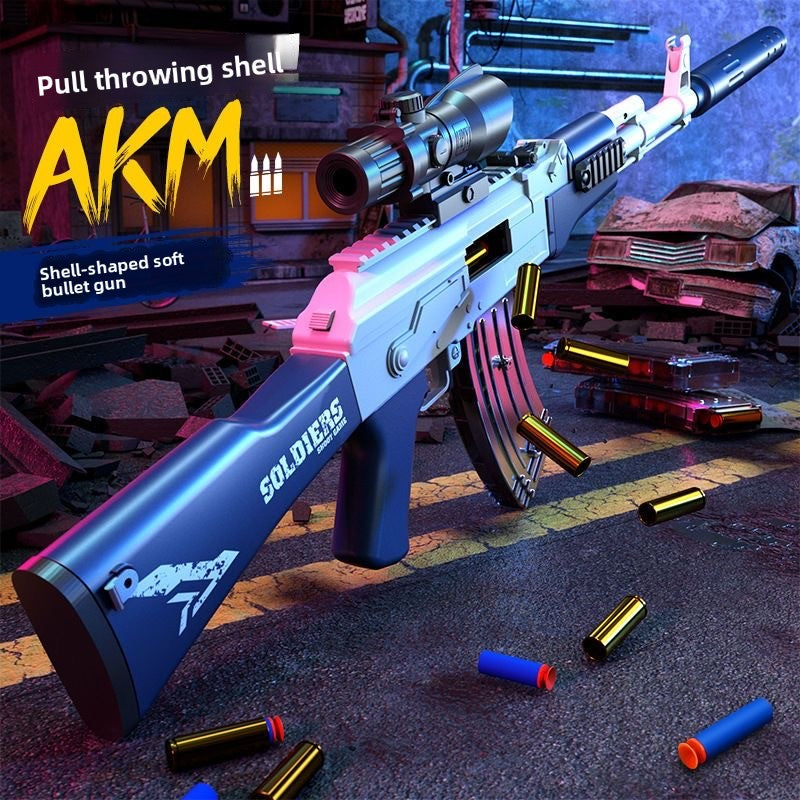 AKM shell ejection soft bullet gun
