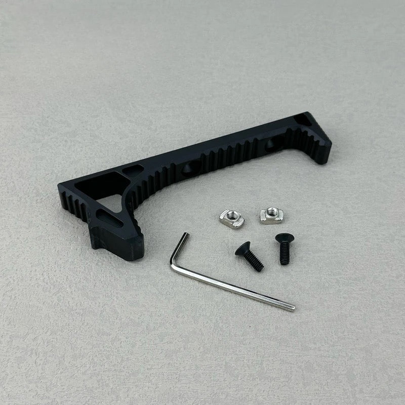 Black metal front grip