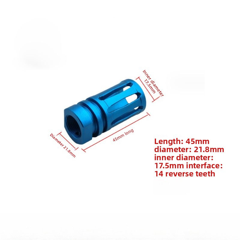 Blue metal flash cap