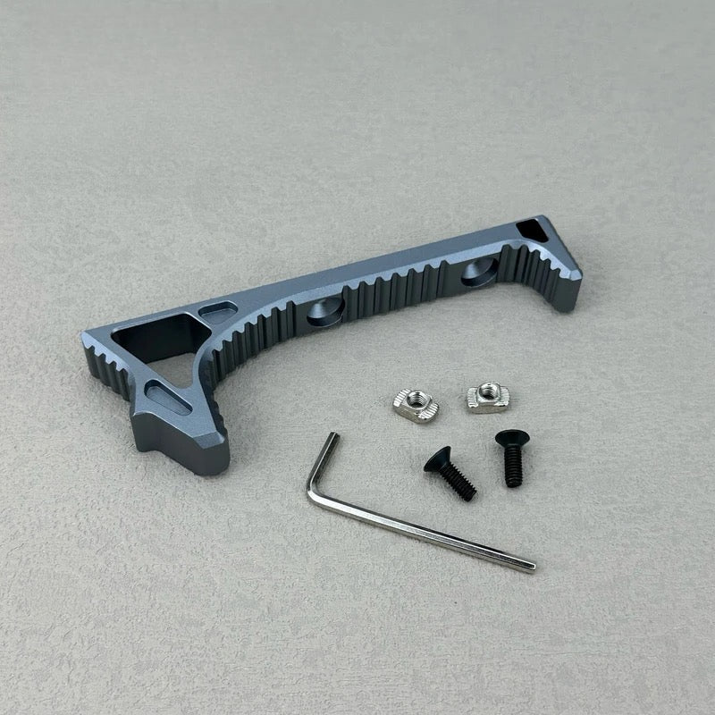 Gray metal front grip