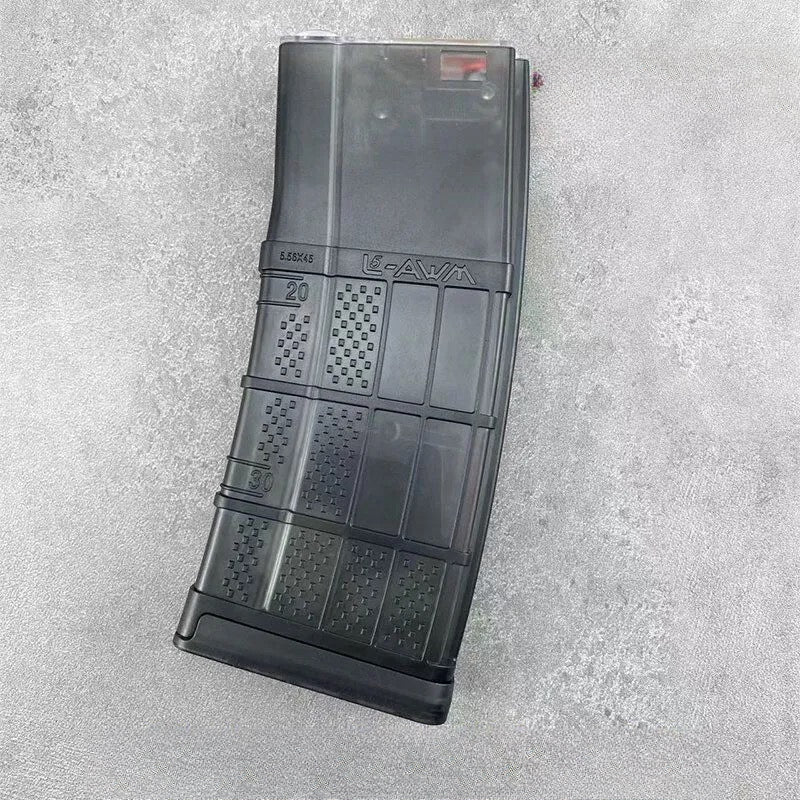 Transparent black long magazine