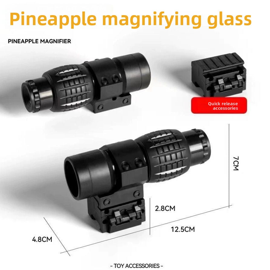 Pineapple magnifying glass