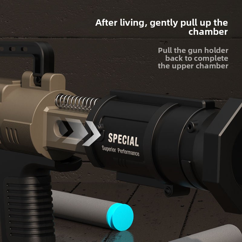 Pull back and load easily