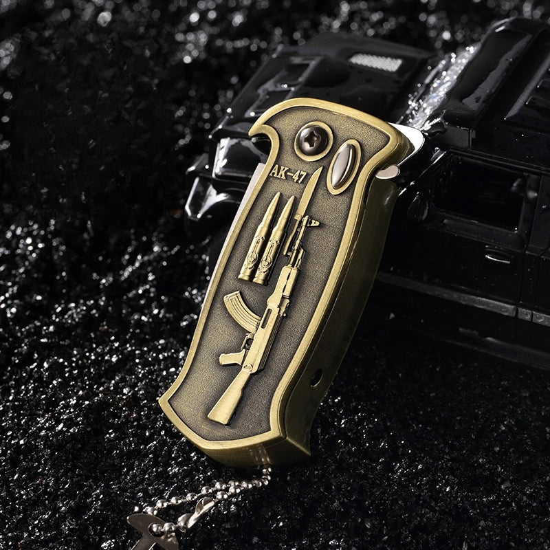 AK-47 gold lighter
