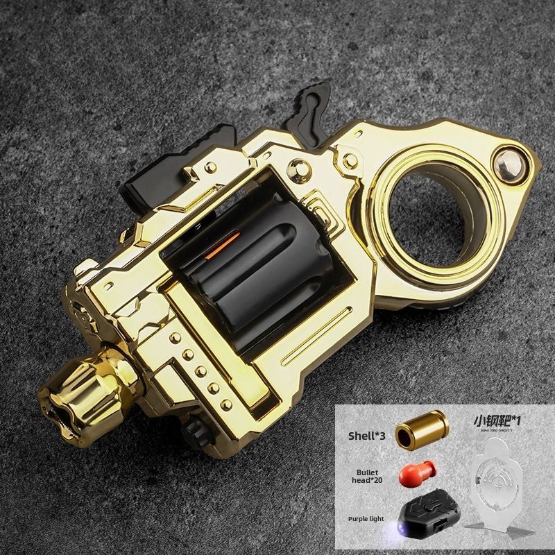 Golden Revolver Soft Bullet Gun