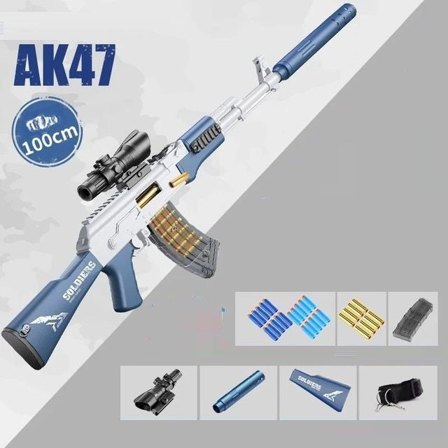 AK47 blue soft bullet gun