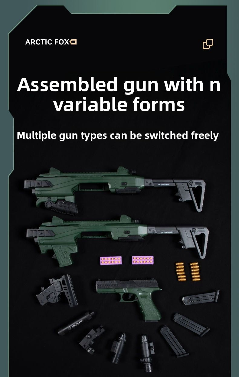Various gun types can be switched freely