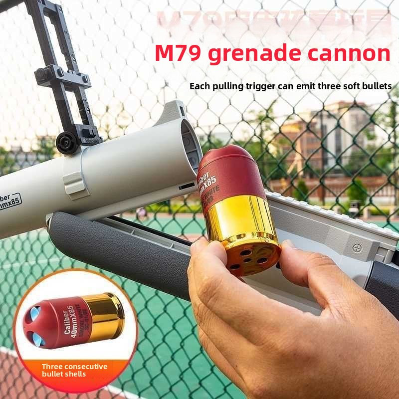 Three-round cartridge case