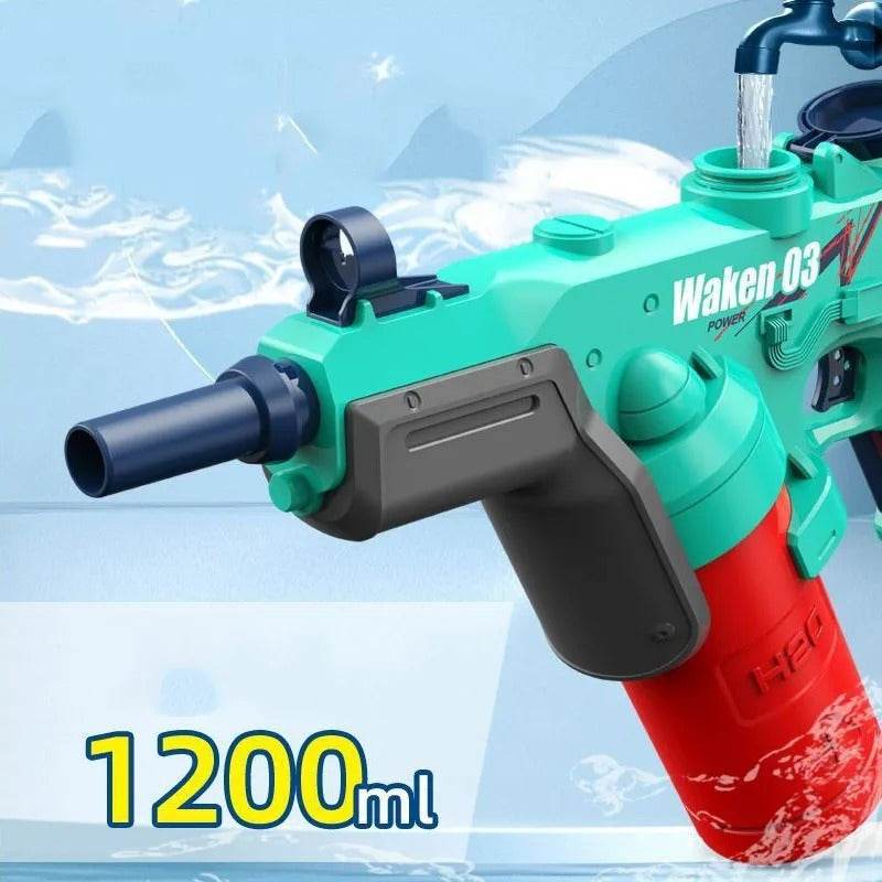 Green burst electric water gun